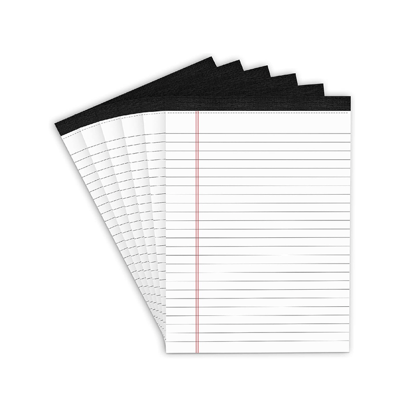 5 X 8 Inch Writing Ruled Legal  White Lined Notepad for Work