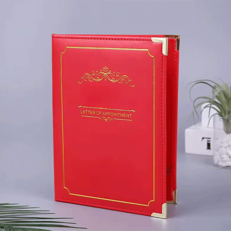 A4 PU Leather Diploma Graduation Certificate Cover