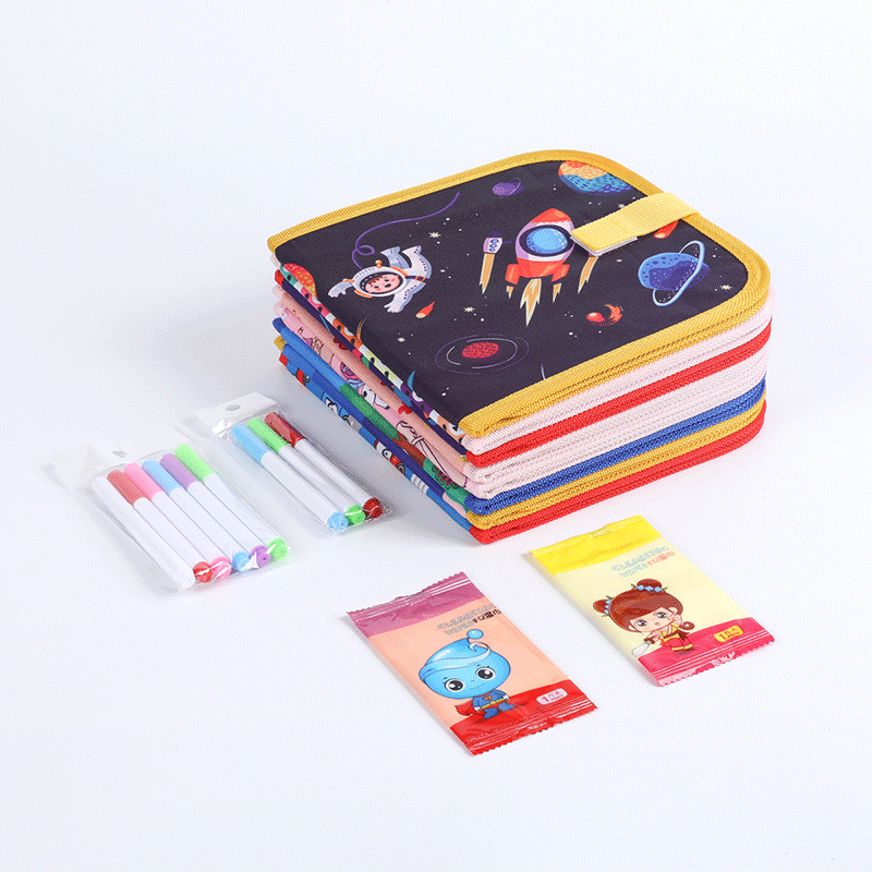 PP Plastic Children's Graffiti Drawing Board with Pens
