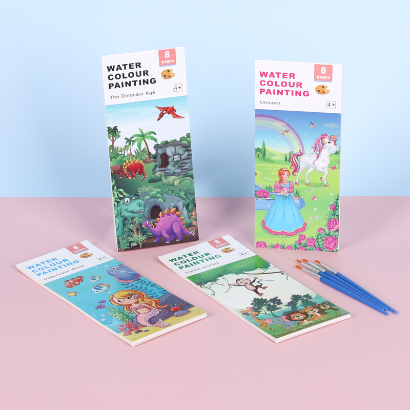 Magic Water Coloring Painting Drawing Book With Brush