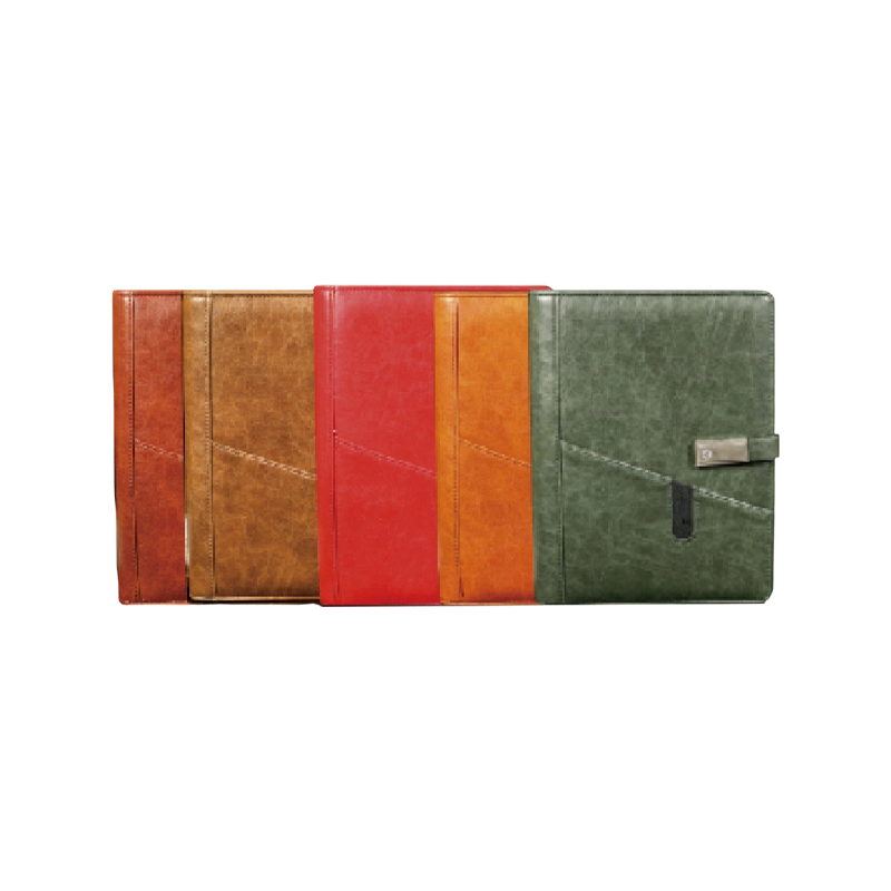 PU Leather Notebook Power Bank Charging Function