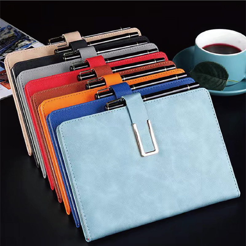 A5 PU Leather Magnetic Closure Notebook Colorful